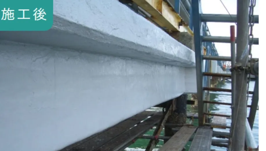 桟橋の施工後