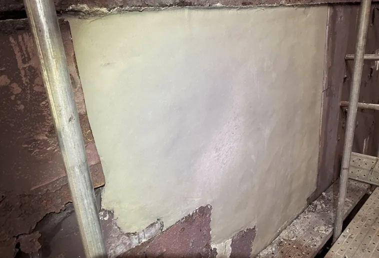 断面修復工法の施工後